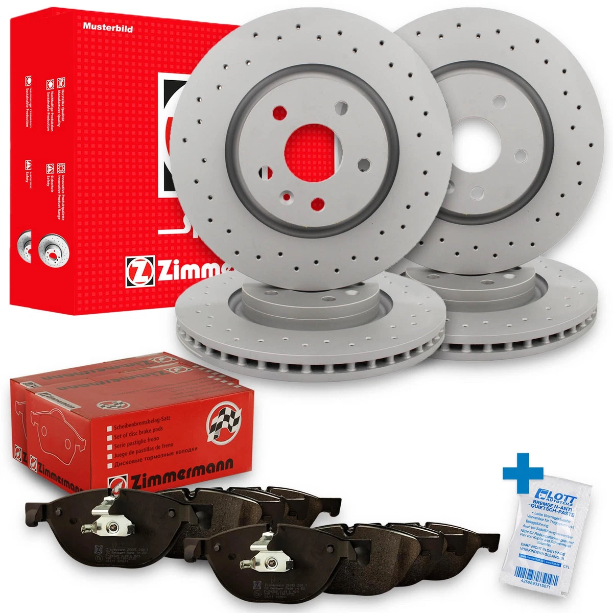 Otto-Zimmermann гальмівні диски та колодки для JAGUAR F-TYPE